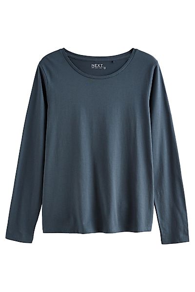 Next Langarmshirt Langarm-Rundhalsoberteil aus 100 % Baumwolle günstig online kaufen
