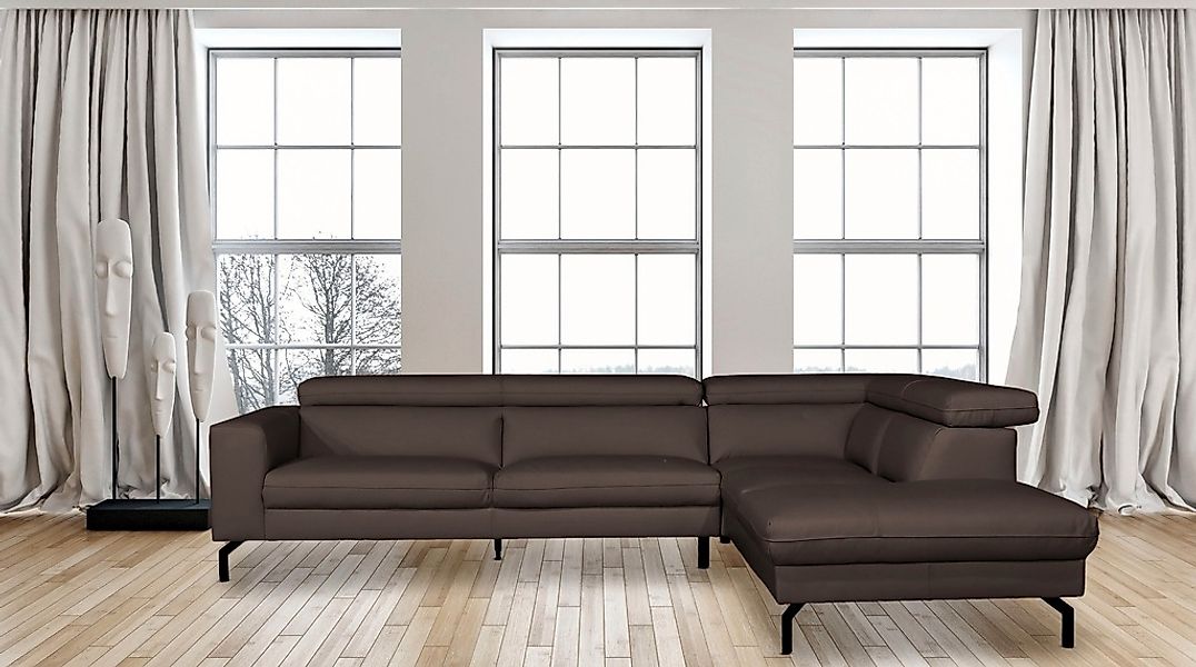 Places of Style Ecksofa "Olanta, L-Form", mit verstellbaren Kopfstützen günstig online kaufen