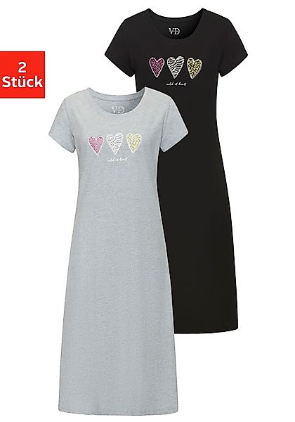 Vivance Dreams Nachthemd (Set, 2 Stück) günstig online kaufen