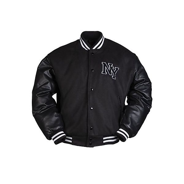 Mil-Tec Collegejacke NY BASEBALL JACKE M.PATCH SCHWARZ - XL NY Schriftzug günstig online kaufen