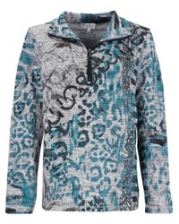 Hajo Blusenshirt Strickshirt mit Stehkragen und günstig online kaufen