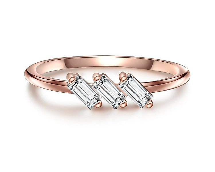 Glanzstücke München Silberring roségold, mit Rosenquarz günstig online kaufen