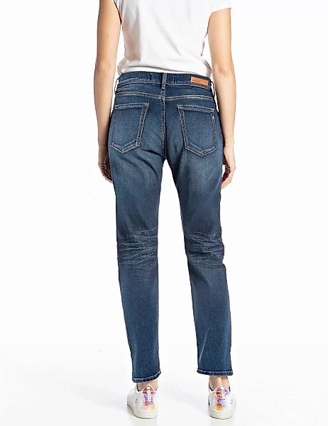 Replay Damen Jeans MARTY - Boyfriend Fit - Blau - Dark Blue Denim günstig online kaufen