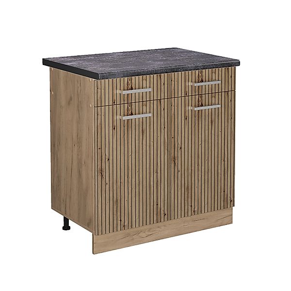 Vicco Küchenunterschrank R-Line Artisan-Eiche/Goldkraft Eiche 80 cm AP Anth günstig online kaufen