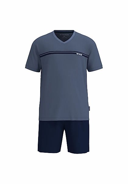TOM TAILOR Schlafanzug "Pyjama Shorty V-Ausschnitt" günstig online kaufen