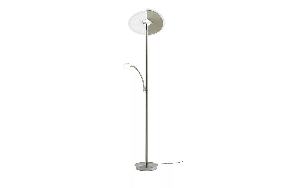 LED-Deckenfluter, 2+1 flammig, Nickel-matt - silber - 180 cm - Lampen & Leu günstig online kaufen
