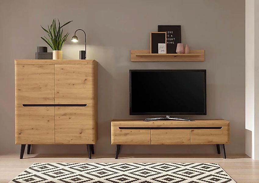 INOSIGN Wohnwand "Torge, Anbauwand, Schrankwand, Mediawand, Wohnzimmer-Set" günstig online kaufen