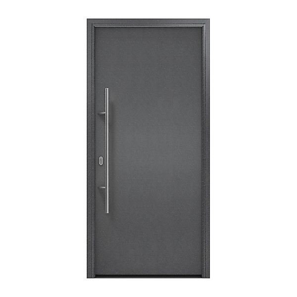 EcoStar Haustür Isopro IP 010 Anthrazitmetallic 110 cm x 210 cm DIN L günstig online kaufen