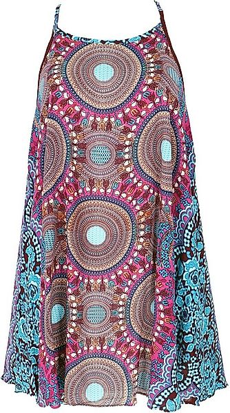 Guru-Shop Midikleid Boho Dashiki Minikleid, Trägerkleid,.. alternative Bekl günstig online kaufen