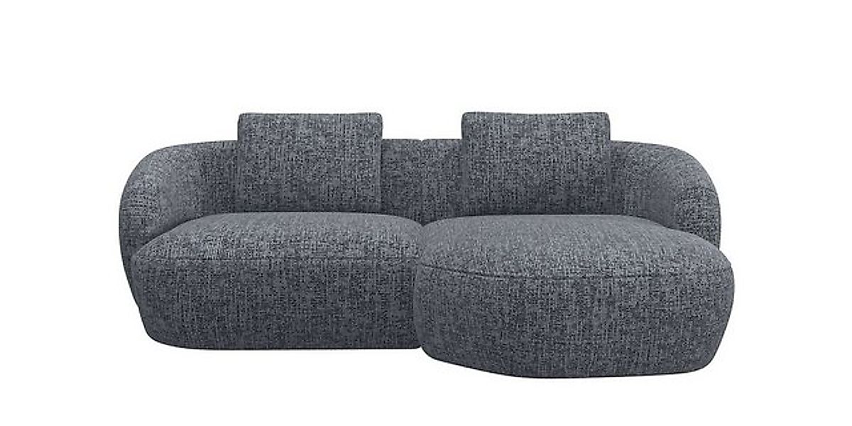 FLEXLUX Wohnlandschaft Torino, rund, L-Form, Sofa-Ecke mit Recamiere, Longc günstig online kaufen