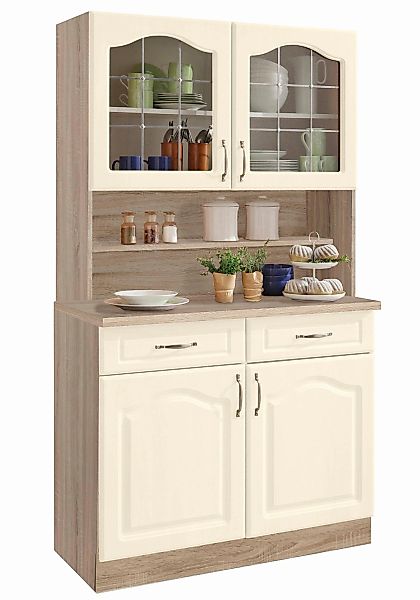 wiho Küchen Küchenbuffet "Linz", 100 cm breit, in Landhaus-Optik günstig online kaufen