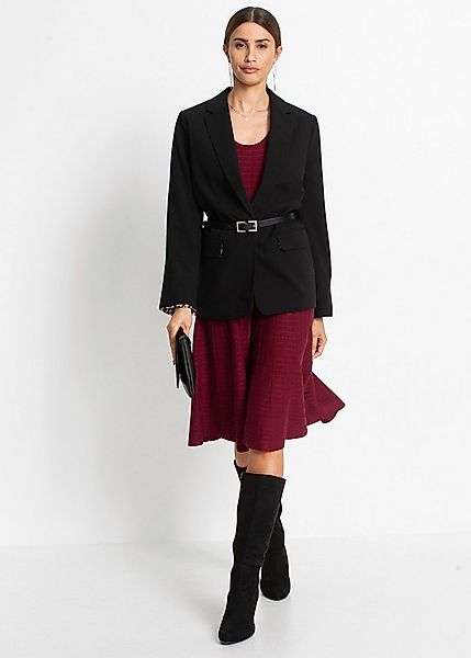 bonprix Strickkleid für besondere Anlässe, aus Viskose-Mix, ausgestellte Pa günstig online kaufen