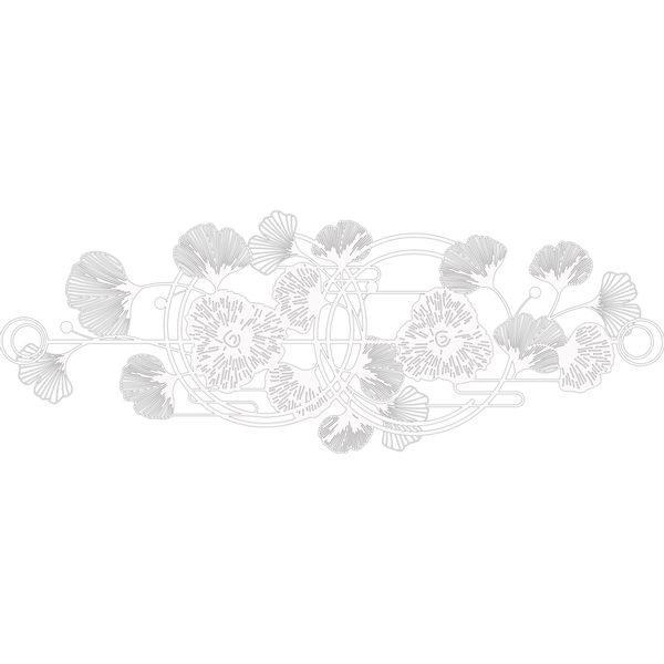 Jumpeak Wanddekoobjekt Floral Leaf Metal Art günstig online kaufen