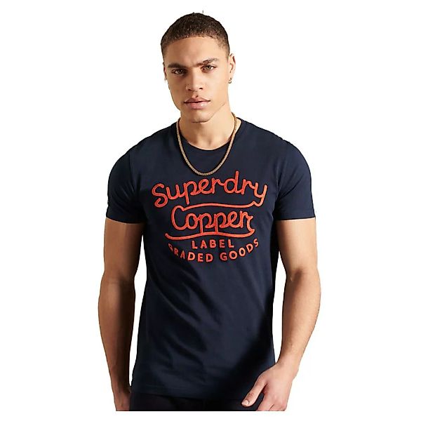 Superdry Workwear Graphic 185 Kurzarm T-shirt S Nautical Navy günstig online kaufen