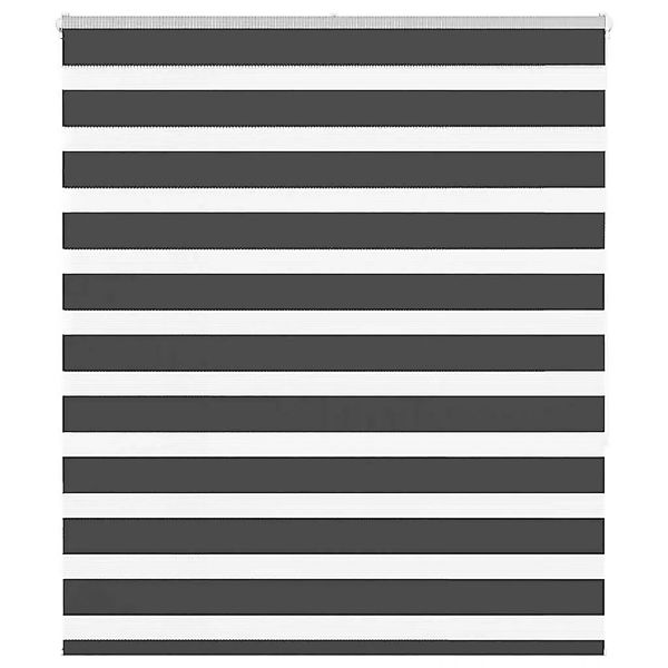 vidaXL Doppelrollo Schwarz 125x150 cm Stoffbreite 120,9 cm Polyester 401424 günstig online kaufen