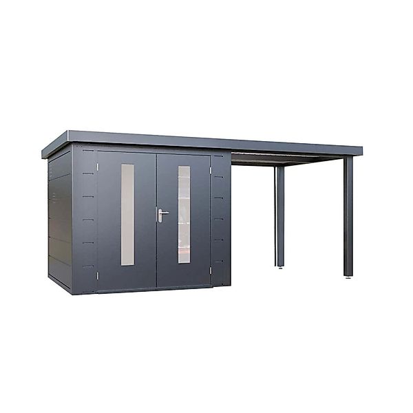 Finnhaus Wolff Metall-Gerätehaus Elvar 4824 Anthrazit günstig online kaufen