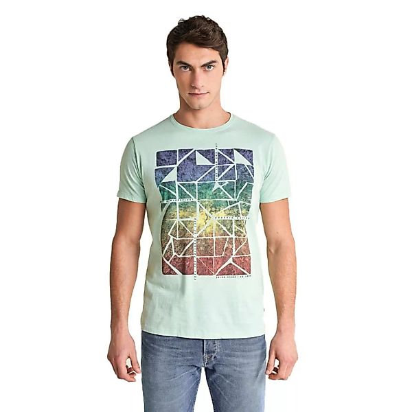 Salsa Jeans Geometric Shapes Kurzärmeliges T-shirt XL Blue günstig online kaufen
