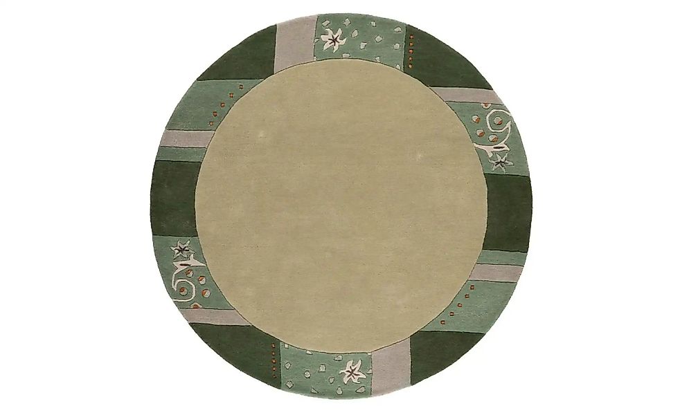 THEKO Wollteppich  Royal Ganges ¦ grün ¦ Wolle ¦ Maße (cm): B: 200 H: 1,3 T günstig online kaufen
