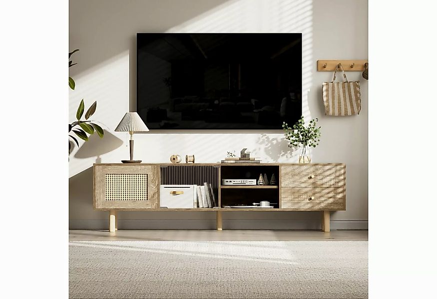 Furnishings Home TV-Schrank 172cm Holztisch Lowboard (Set, 1er Set, mit 4 F günstig online kaufen