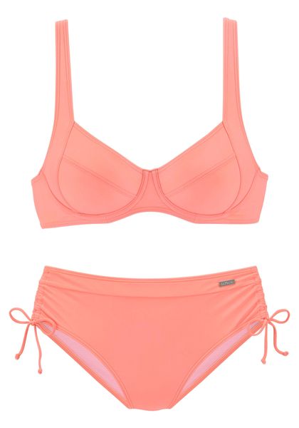 LASCANA Bügel-Bikini mit seitlich geraffter Bikinihose günstig online kaufen