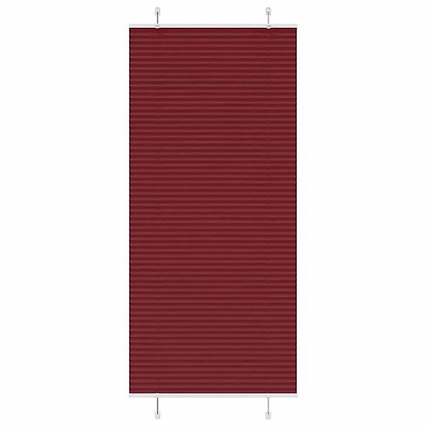 vidaXL Plissee Bordeauxrot 85x200 cm Stoffbreite 84,4 cm Polyester 4015259 günstig online kaufen