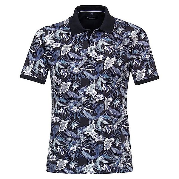 CASAMODA Poloshirt CasaModa Poloshirt Floralmuster blau-weiß XXL günstig online kaufen