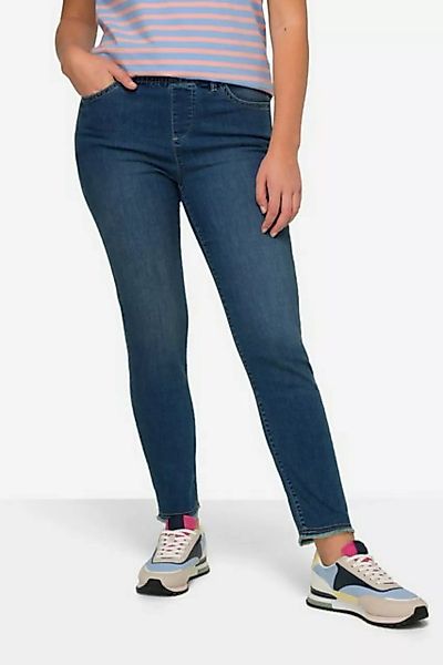 Laurasøn Regular-fit-Jeans 7/8-Slimhose schmale Passform 4-Pocket Fransensa günstig online kaufen