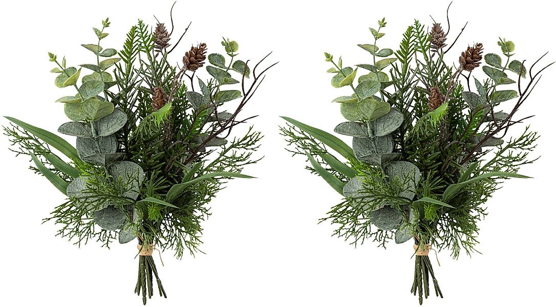 Winterliche Kunstpflanze Weihnachtsdeko Eukalyptus, Creativ green, günstig online kaufen