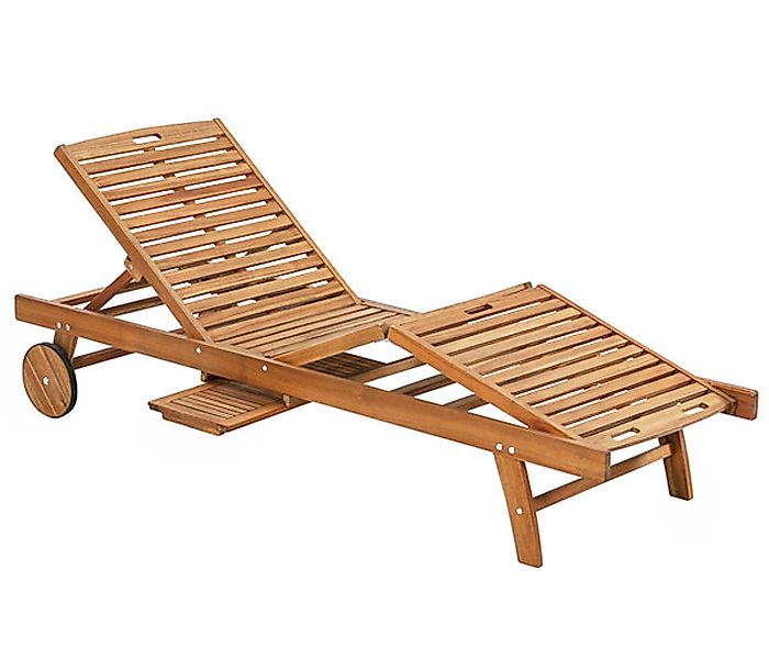 Dehner Gartenliege Rolliege Ravenna inkl. Polster, günstig online kaufen