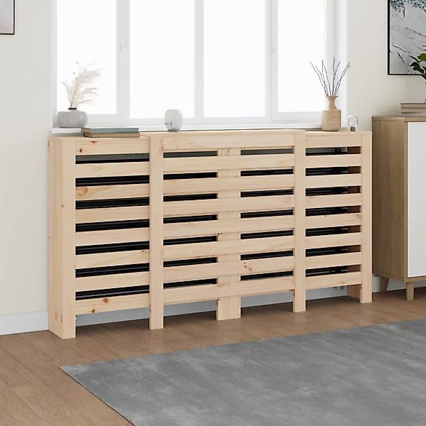 vidaXL Heizungsverkleidung, Heizkörperabdeckung 210x21x85 cm Massivholz günstig online kaufen
