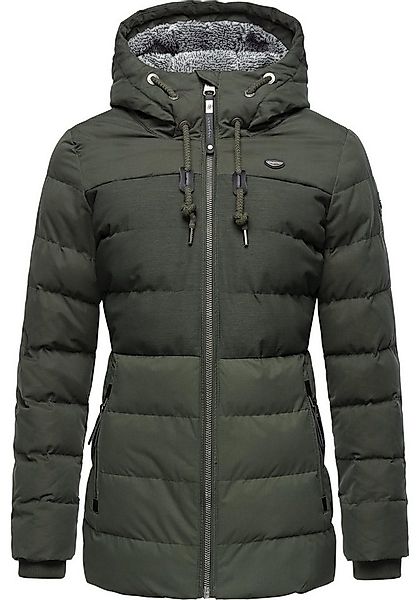 Ragwear Winterjacke Quantic stylische Steppjacke mit Teddyfell-Kapuze günstig online kaufen