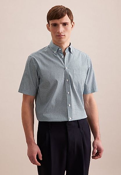 seidensticker Businesshemd Regular Regular Kurzarm Button-Down-Kragen Druck günstig online kaufen