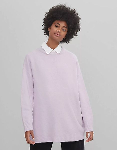 Bershka – Oversize-Pullover in Flieder-Lila günstig online kaufen