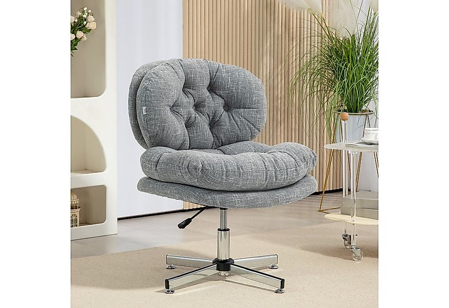 HOMCOM Bürostuhl Schreibtischstuhl mit Weicher und Geposterter Sitzfläche ( günstig online kaufen