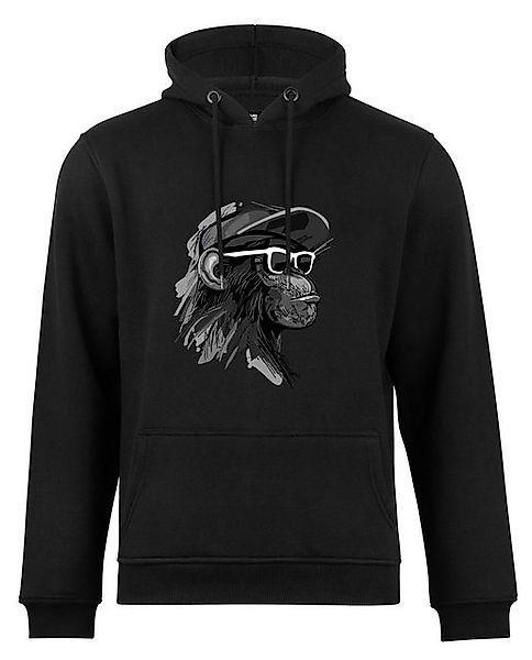 Cotton Prime® Hoodie mit Affenmotiv - Cool Monkey mit Brille mit weichem In günstig online kaufen