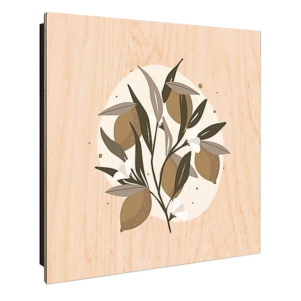 Banjado Schlüsselkasten Holz 30x30cm Schwarz Scharnier Rechts 50 Haken Desi günstig online kaufen