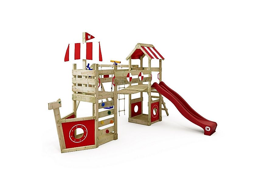 Wickey Spielturm StormFlyer – Klettergerüst in Schiffsoptik mit Rutsche & K günstig online kaufen