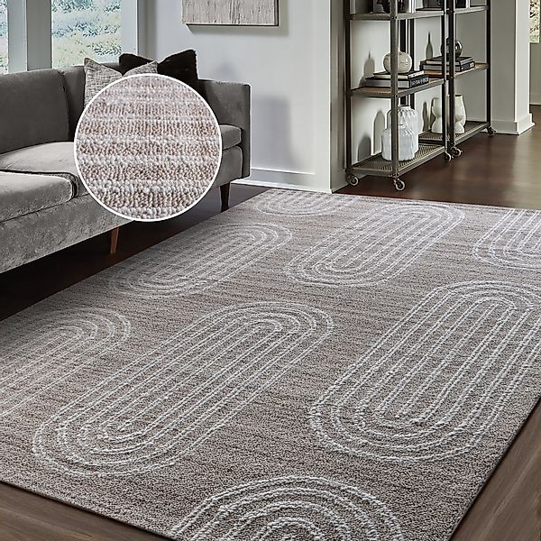 my home Wollteppich »Boras«, rechteckig, 11 mm Höhe, handgearbeitete Teppic günstig online kaufen