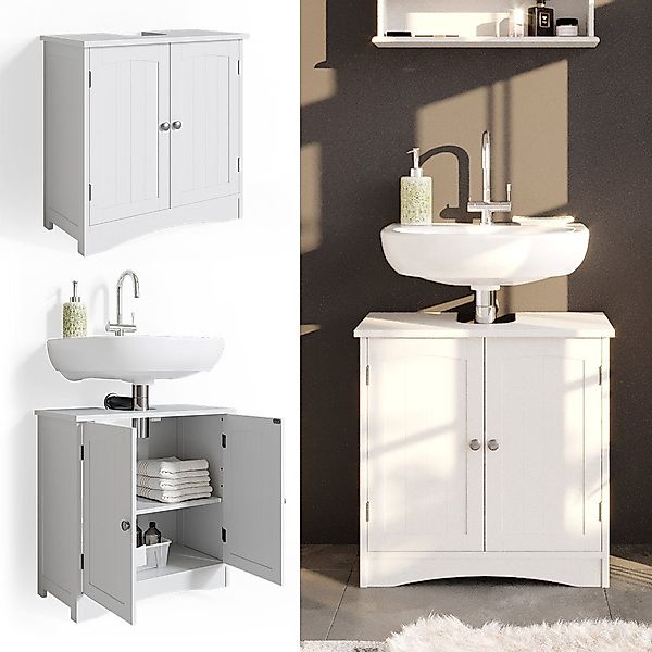Vicco Waschbeckenunterschrank Bianco, Weiß, 60 x günstig online kaufen