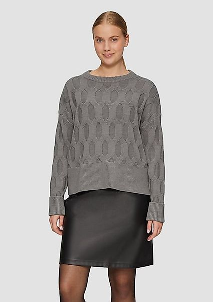 s.Oliver Strickpullover Oversized Pullover mit Strickmuster günstig online kaufen