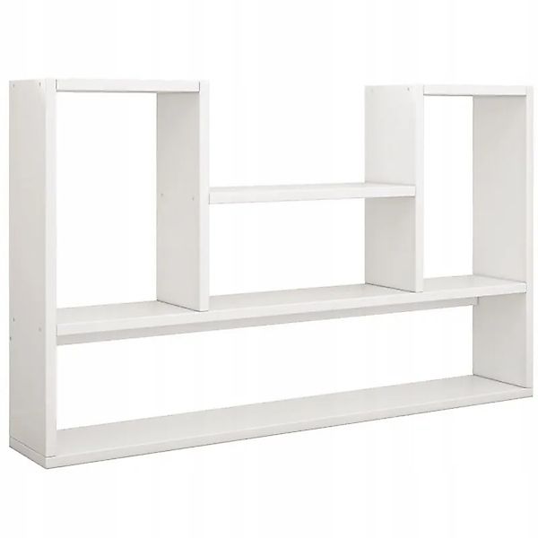 Rebiko Weißes Regal Modernes Wandregal Im Loft-stil für Bücher Offenes Wohn günstig online kaufen