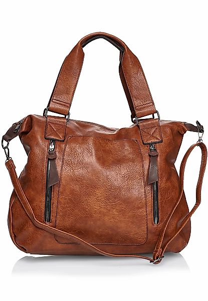 Harpa Henkeltasche "ASTER" mit dekorativen Reißverschlussfächern auf der Vo günstig online kaufen