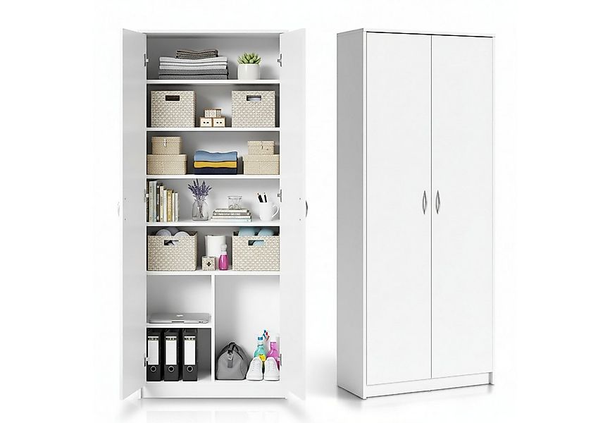 Home Collective Mehrzweckschrank Kleiderschrank Regal 74cm breit 180cm hoch günstig online kaufen