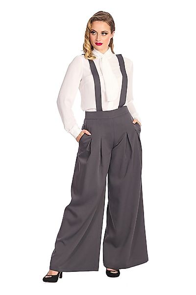 Banned Marlene-Hose Palazzo Diamond Grau Vintage günstig online kaufen