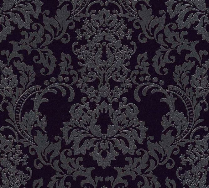 Bricoflor Neobarock Tapete in Grau und Schwarz Ornament Tapete im Eleganten günstig online kaufen