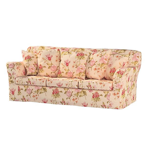 Bezug für Tomelilla 3-Sitzer Sofa nicht ausklappbar, creme-rosa, Sofahusse, günstig online kaufen