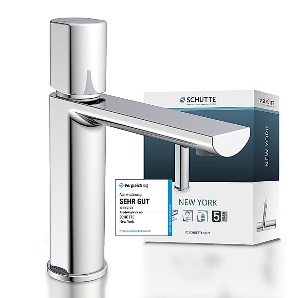Schütte Waschtischarmatur NEW YORK Wasserhahn mit Ablaufgarnitur, Mischbatt günstig online kaufen