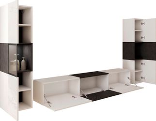 INOSIGN Wohnwand "BERLIN III, Vitrine Türschlag links/rechts wechselbar" Ko günstig online kaufen