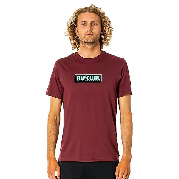 Rip Curl Big Mumma Icon Kurzärmeliges T-shirt M Maroon günstig online kaufen