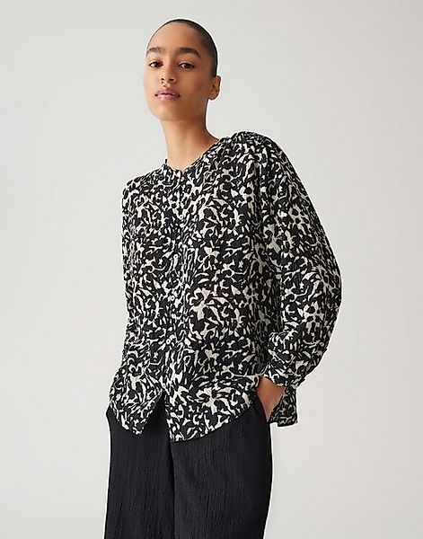 OPUS Kurzarmbluse FAMELIA Regular mit feiner Jacquard Struktur günstig online kaufen